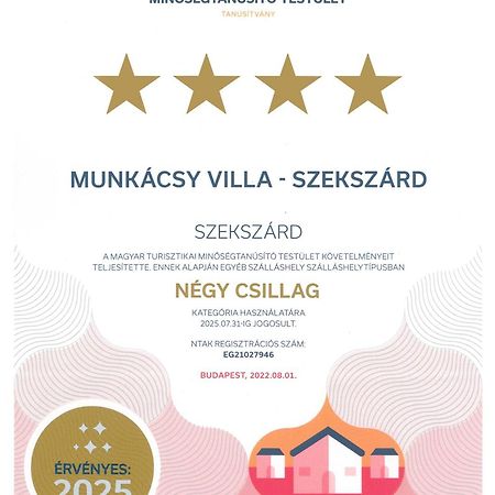 Munkacsy Villa - Szekszárd 외부 사진